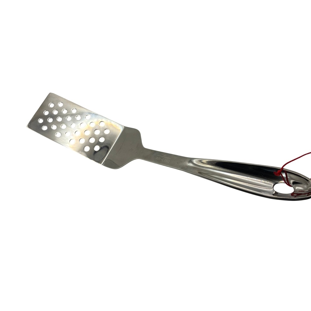 All-Clad Slotted Turner 15" Silver Polished Stainless Steel Large Spatula NWT